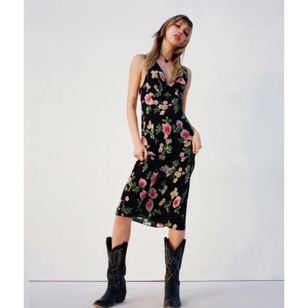 NWT REALISATION PAR Stephanie Moonflower Midi Dress Size L